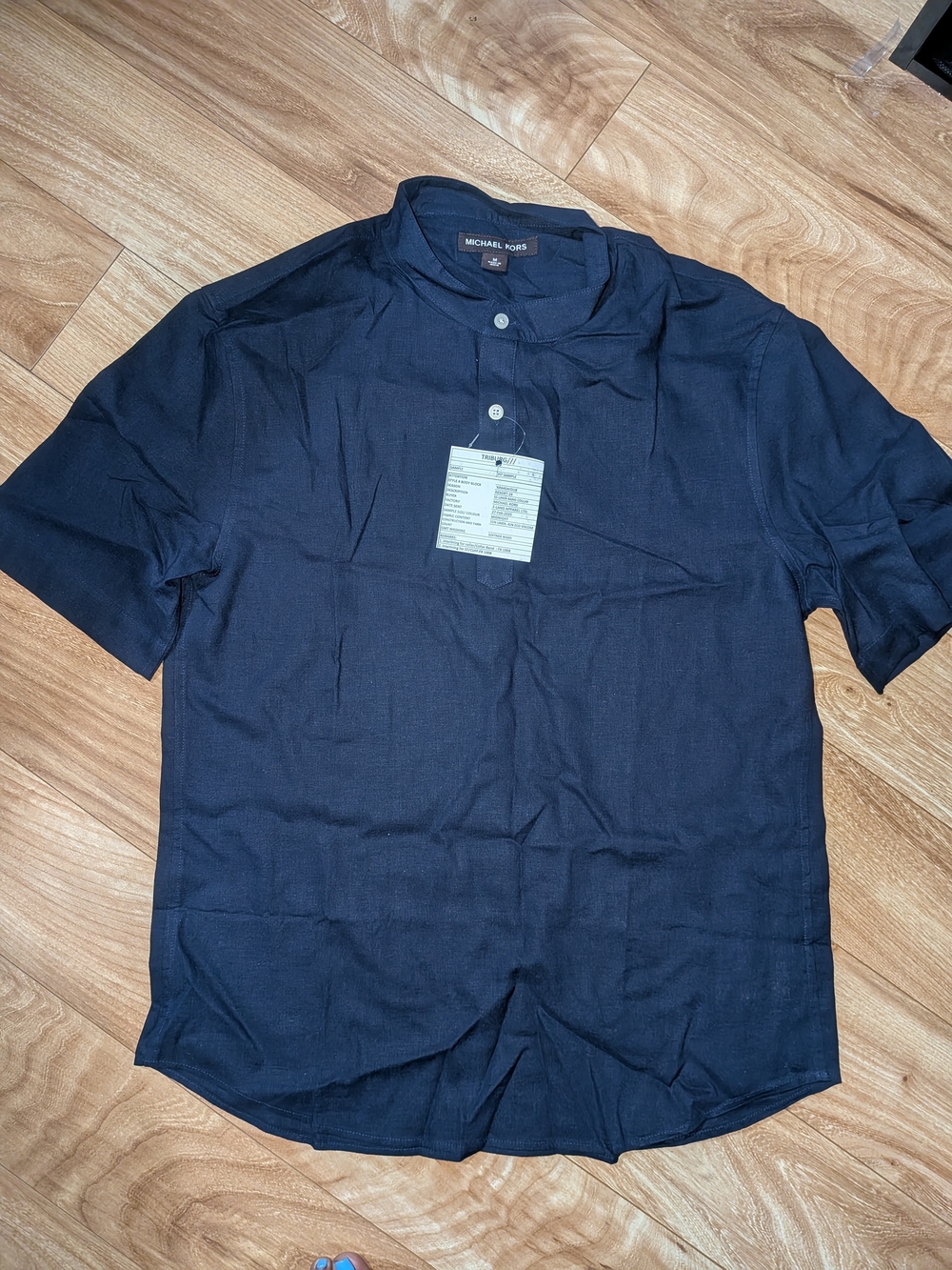 Michael Kors Men’s Short-Sleeve Polo in Navy Blue
